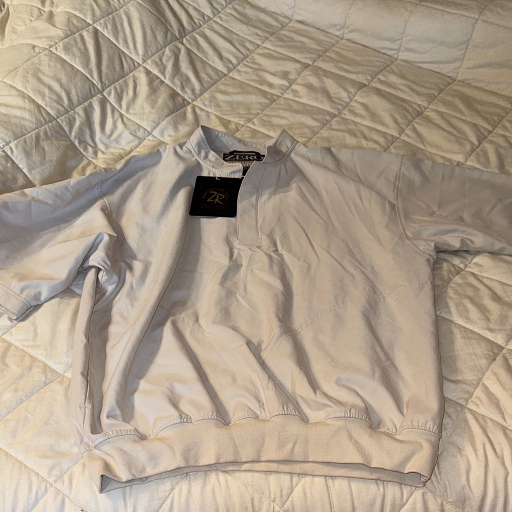 Men's Crewneck Pullover Sweater in White